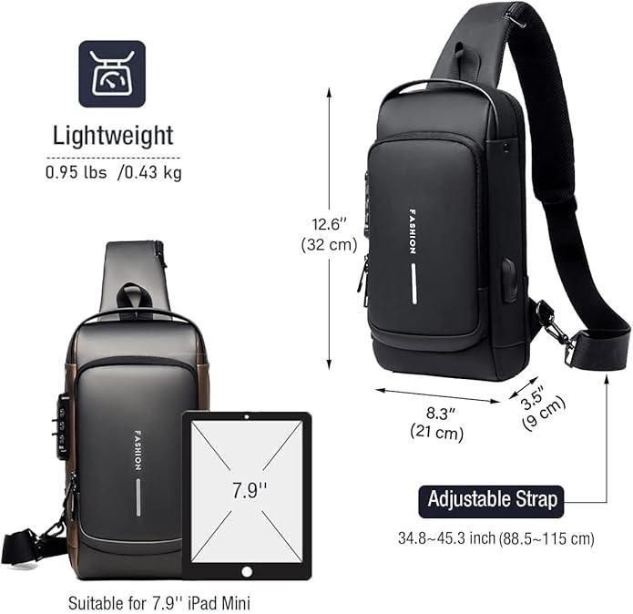 Sling Bag For Men CrossBody Backpack For Men Women