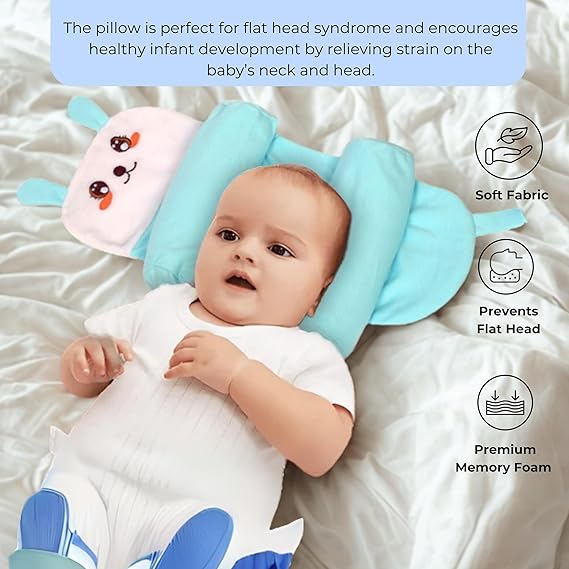 Baby Shaping Head Support Pillow - Assorted Colour