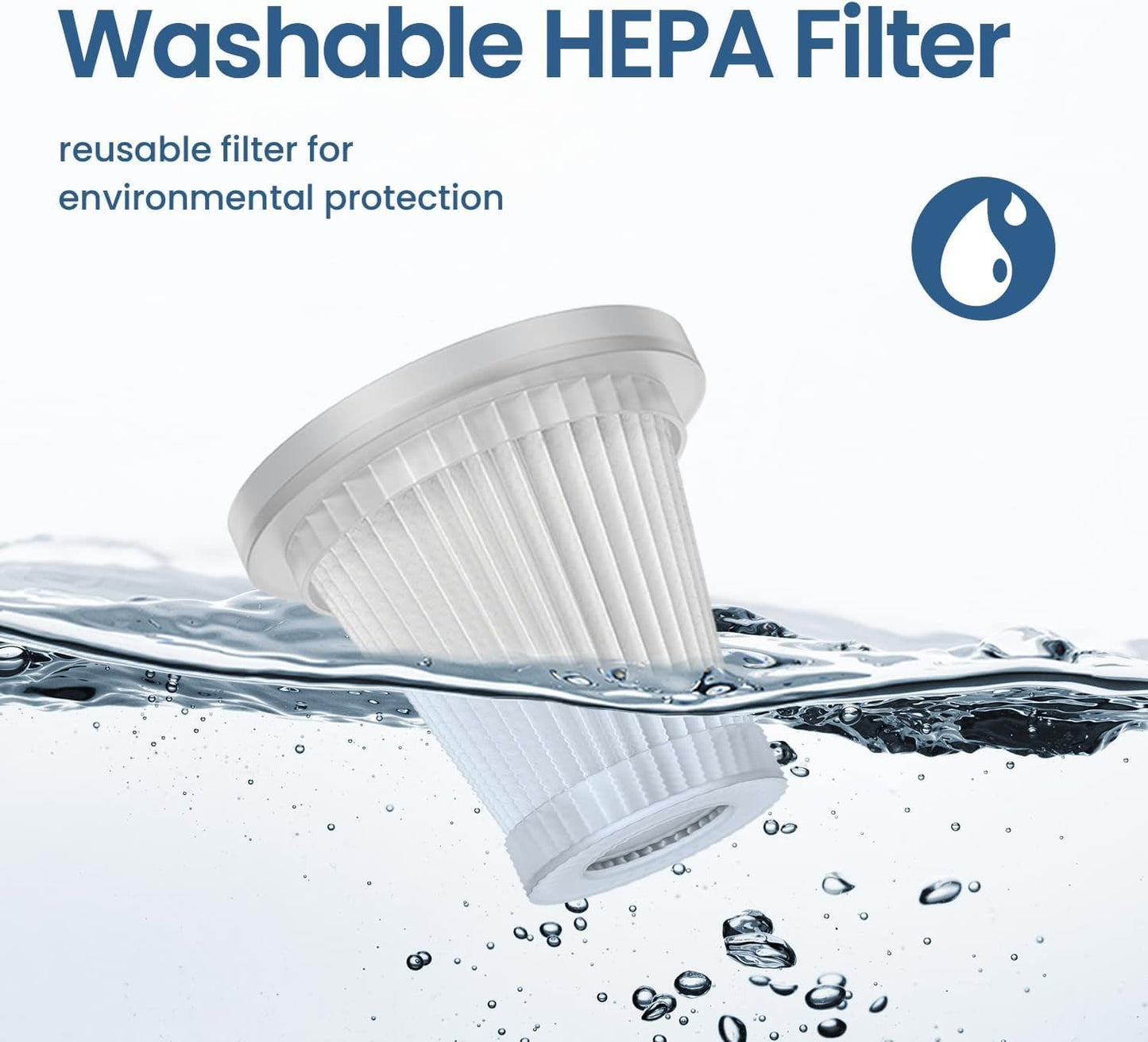 Car Vacuum Cleaner 2 in 1 with 3 Attachments & Blower